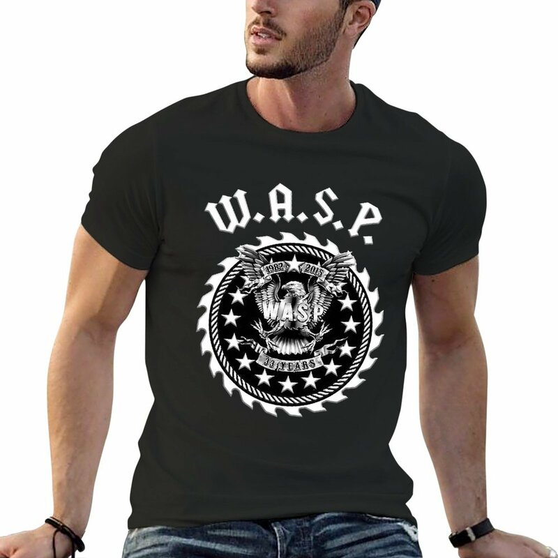 Camiseta con logotipo de wasp band Essential para hombre, camisetas divertidas de moda coreana, nuevas
