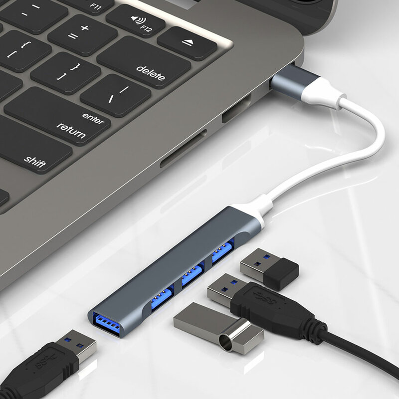 Répartiteur multi port USB C HUB 3.0 Type C 3.1 3/4, adaptateur OTG USB pour Macbook Pro 13 15 Air Dallas Pro HUAWEI nintendo PC, accessoires