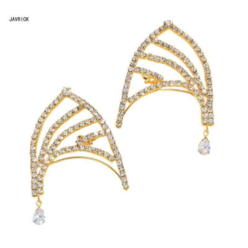 Eleganckie kolczyki kształcie motyla dla kobiet, nie przekłuwające, oświadczenie, biżuteria do uszu D0LC