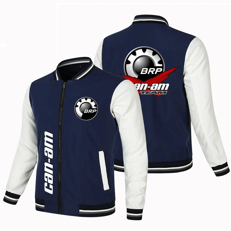 New style jacket baseball uniform sports men's thin fashion zipper CAN-AM car logo motorcycle jacket