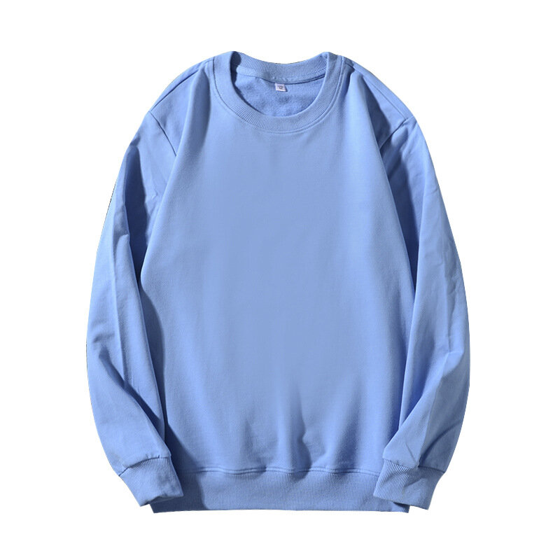 MRMT 2024 260g Sweater Terry warna Solid untuk pria dan pria 1 Pullover kemeja Bottoming bulat leher untuk pria Atasan