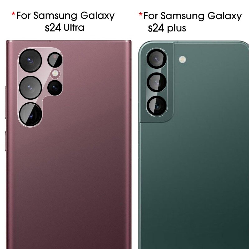 Protezione dell'obiettivo della fotocamera trasparente per Samsung Galaxy S24/S24Plus/S24Ultra pellicola protettiva antigraffio per obiettivo posteriore per Samsung S24