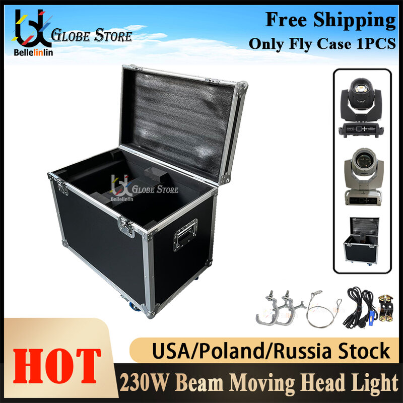 No Tax 1PCS Only Flightcase Optional Lyre Beam 230W 7R LED Moving Head Light Beam 7R Beam Moving Head 7R Beam 230W Beam DJ Disco