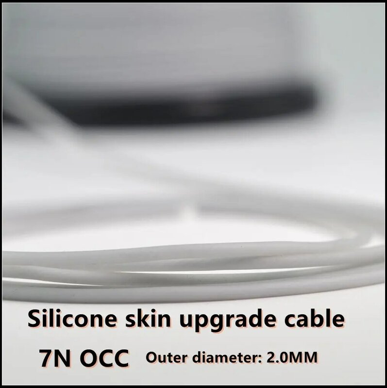Eagle 20AWG cable de actualización de auriculares OCC de piel de silicona, cable de actualización de auriculares DIY