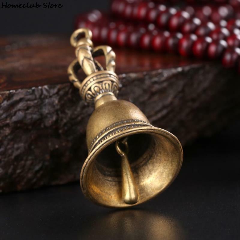 Decoration Brass Handicraft Bell Key Car Button Wind Bell Tibetan Bronze Bell Creative Gift Home Decoration Pendant Christmas