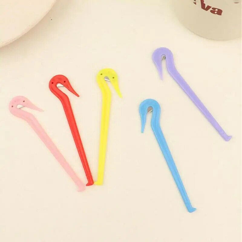 5pcs colorful Hair Rubber Bands Remover Tool Hair Bands Rubber Cutter Not Hurt Salon Headwear Cut Knife Styling Accessories