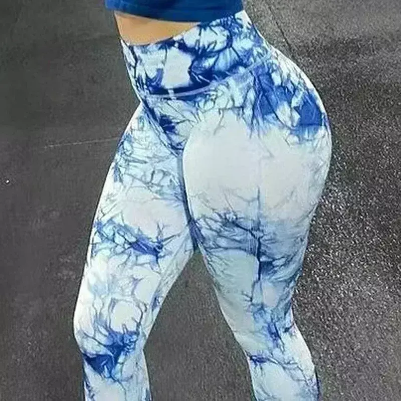 Женские винтажные леггинсы для фитнеса, эластичные бесшовные брюки с высокой талией, повседневные облегающие штаны для спортзала и йоги, 30164