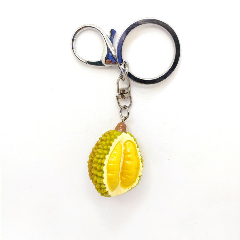 Creative Simulation Fruit Durian Home Keychain Decoration Backpack Pendant Accessories