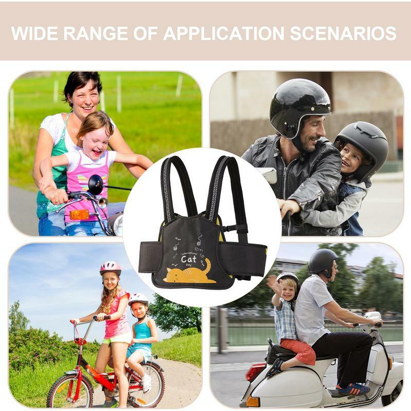 Ride Safer Travel Vest Toddler Safety imbracatura a 4 punti imbracatura regolabile a 4 punti con manici di sicurezza imbracatura di sicurezza per biciclette