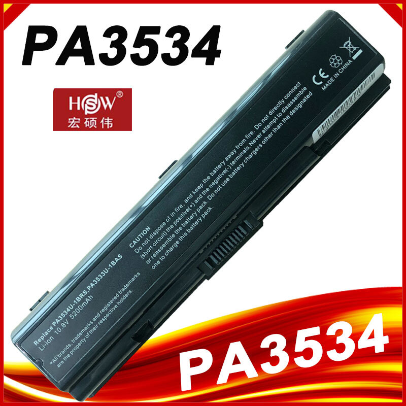 Batería de portátil para Toshiba pa3534, pa3534u, PA3534U-1BAS, PA3534U-1BRS, satélite A300, A500, L200, L300, L500, L550, L555