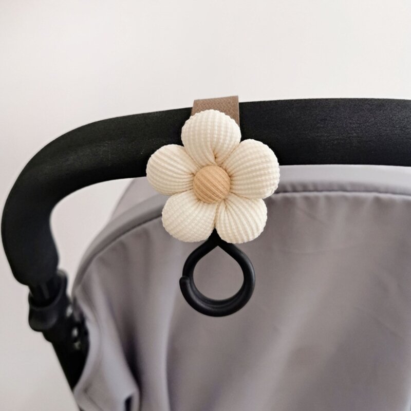 Baby Stroller Hook Sweet Flower Children Cart Umbrella Hanging Bag Storage Loop Hook Infant Supplies Storage Accessories