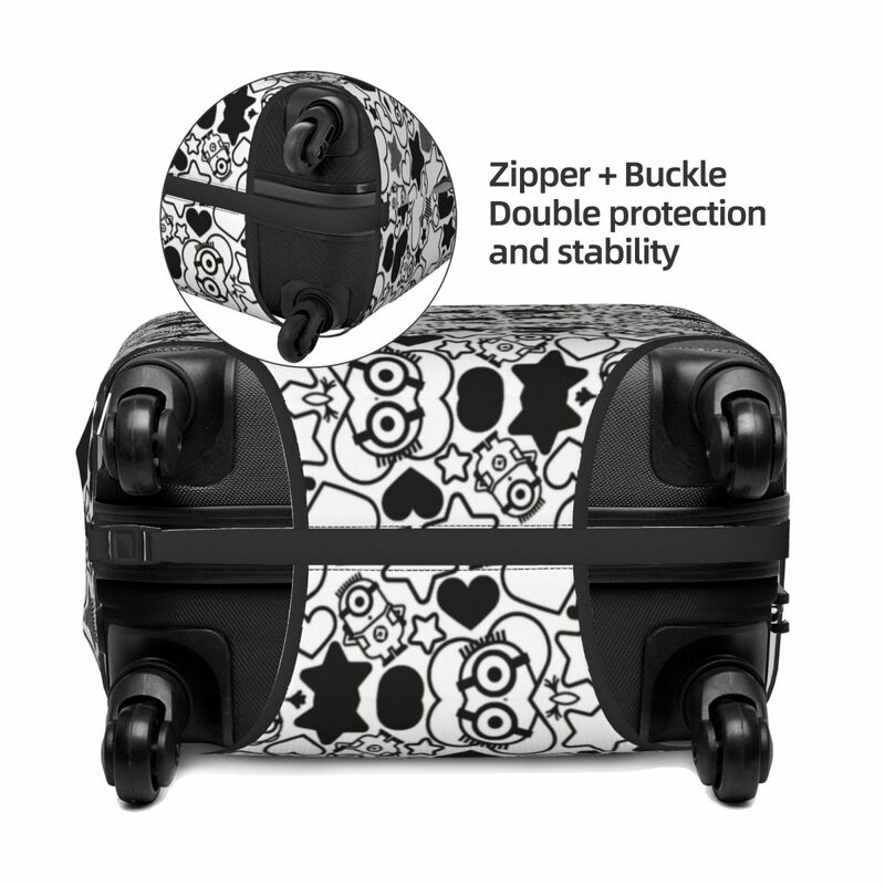 Забавный защитный чехол для чемодана с изображением миньонов на заказ для диагональю 18-32 дюйма