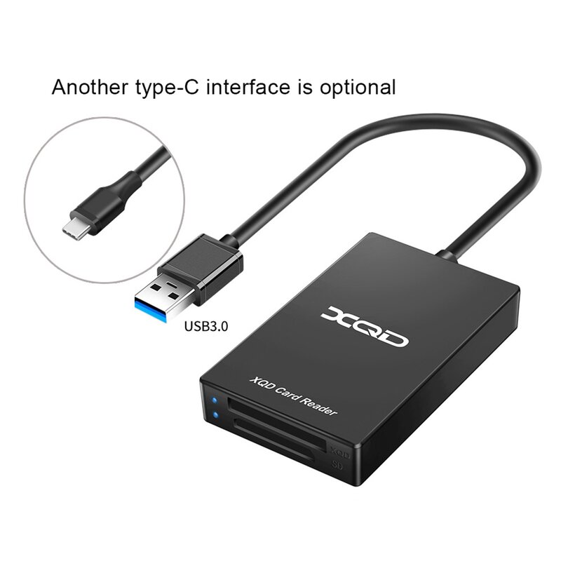 USB C 타입 3.0 SD XQD 메모리 카드 리더, 소니 M/G 시리즈용 전송, OS 윈도우 컴퓨터 (USB)