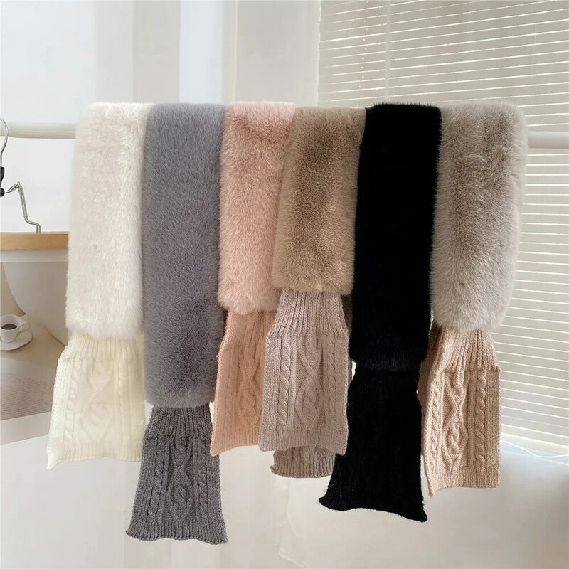 Winter Solid Scarf Women's Cashmere Thickened Warm And Fluffy Scarf Lengthening Luxury Classic Tassel Solid Soft Shawl Supplies