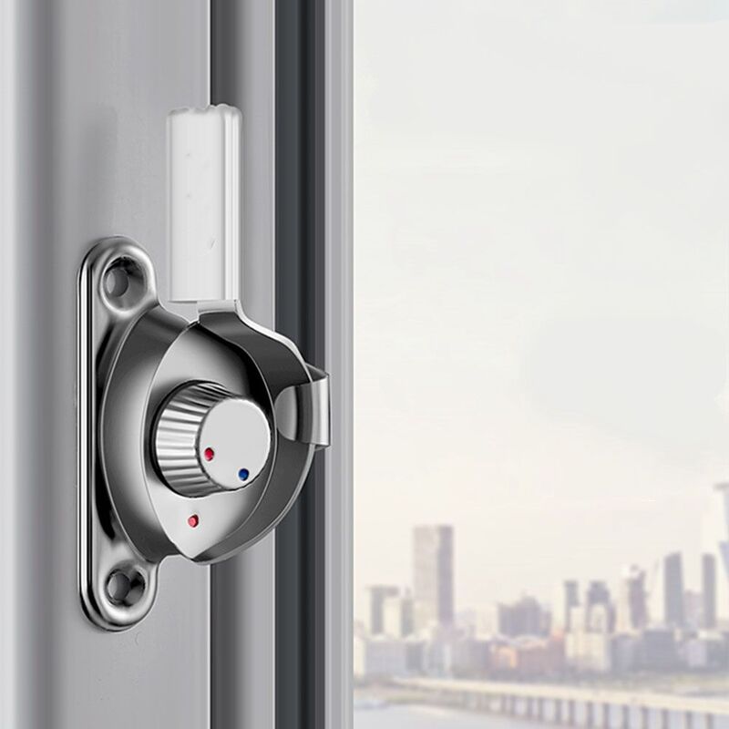 1pc Stainless Steel Sliding Door Window Double-sided Household Insurance Buckle Hardware Accessories Crescent Lock Window Lock