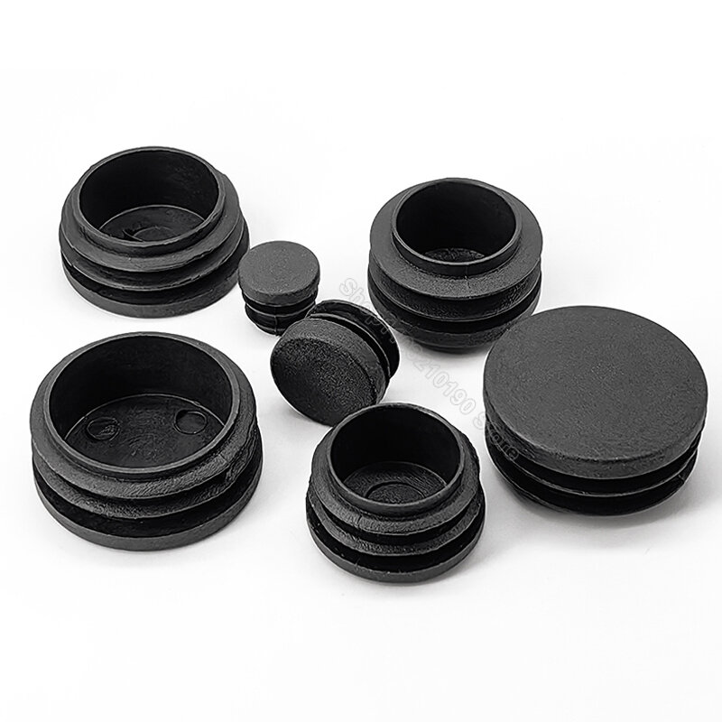 Round Plastic Decorative Dust Cover, Blanking End Cap, Cadeira Tabela Feet Cap, Tube Pipe Insert Plugs, Bungs Stoppers, 12mm, 14mm, 16mm, 19mm, 76mm