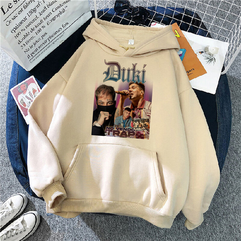 Duki Graphic Sweatshirts para mulheres, Harajuku Streetwear, Hoodies femininos, Estética, 2023