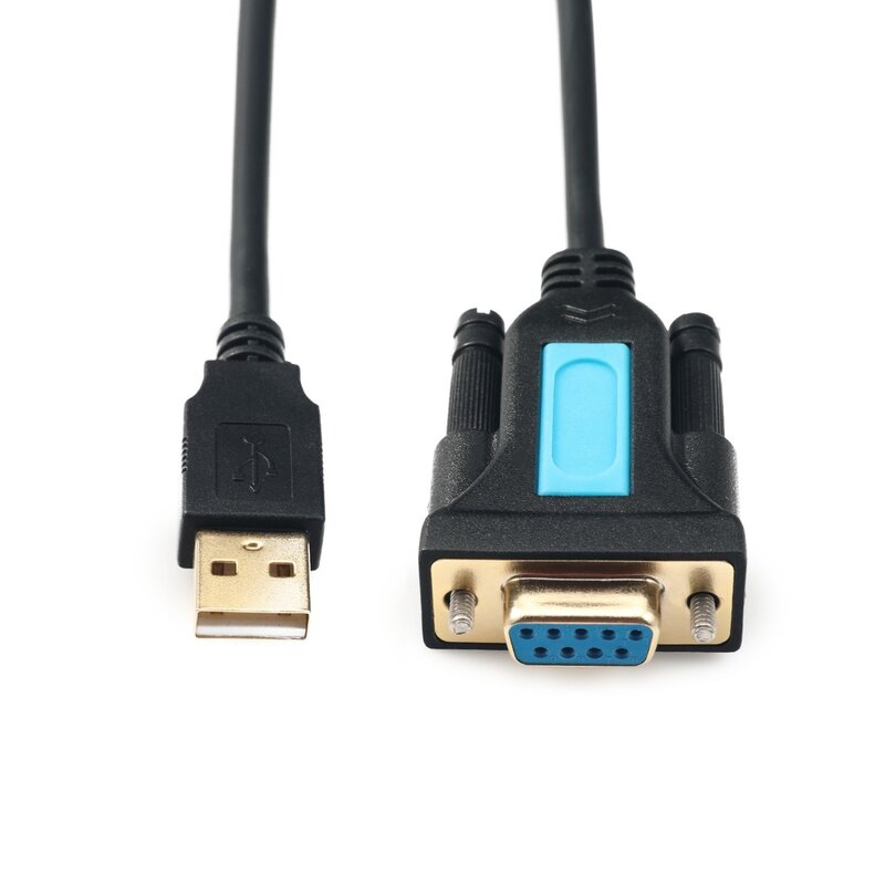 Adaptador USB para RS232 com Chip PL2303, USB2.0, Um macho para RS232 Feminino, DB9, Serial Cable Converter, Data Transfer Cable Cord