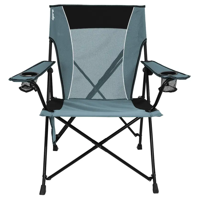 키자로 이중 잠금 캠핑 의자, 회색