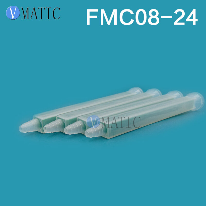 Darmowa wysyłka żywica statyczna mikser MC08-24 dysze mieszające do Duo Pack epoksydy zielone prostokątne 10 sztuk/partia