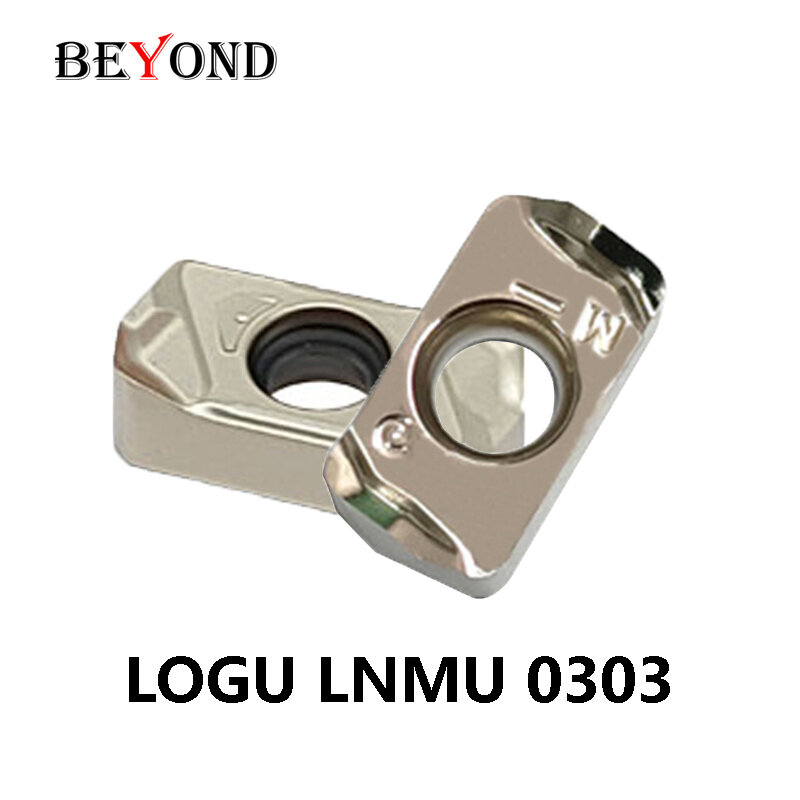 BEYOND LOGU0303-GM LNMU0303 H01 inserti in metallo duro per tornio LOGU LNMU 0303 lavorazione rapida dei mangimi utensili per tornitura in rame e alluminio