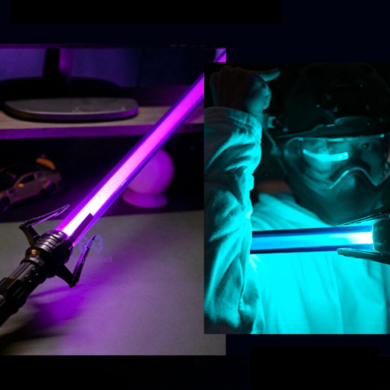Baru RGB Lightsaber Mainan Pedang Laser Cahaya Saber 7 Warna Berubah Anak-anak Soundfon Force FX FOC Blaster Mainan Jedi Hadiah Pedang Laser