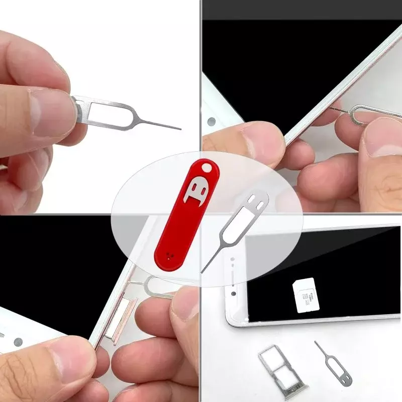 Grappige Anti-Verloren Kaart Pin Voor Iphone 15 14 13 Xr Xiaomi Samsung Universele Sim Card Remover Lade Om De Sim-Kaart Uitwerpen Tool Te Openen