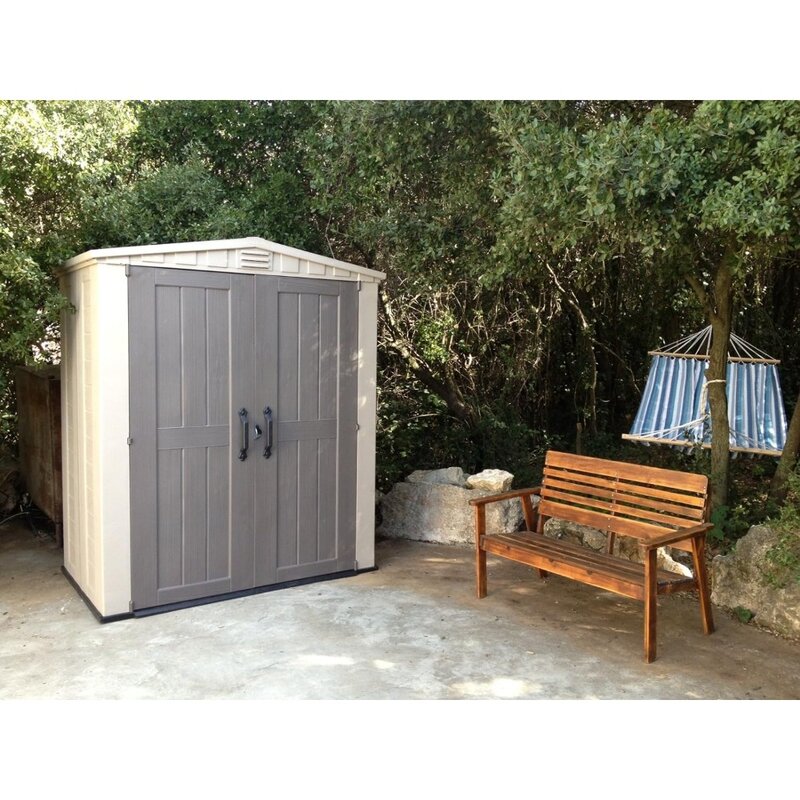 Kit capannone per esterni 6x3-perfetto per riporre mobili da giardino, attrezzi da giardino accessori per bici, sedie da spiaggia e tosaerba a spinta