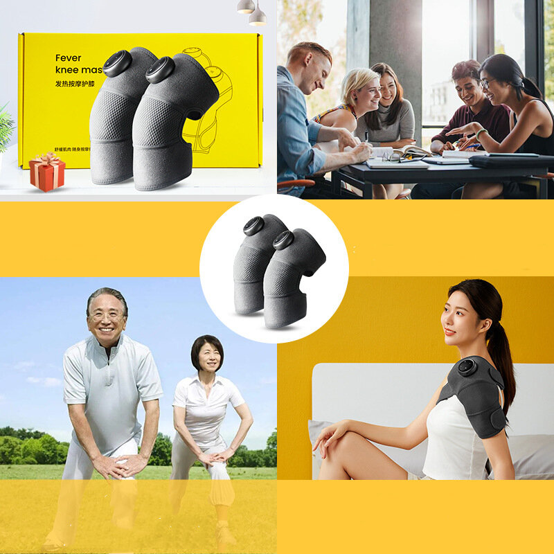 Electric Heated Knee Massager Physiotherapy Hot Compress Multifunctional Shoulder Massager Portable Health Care Heater Knee Pads