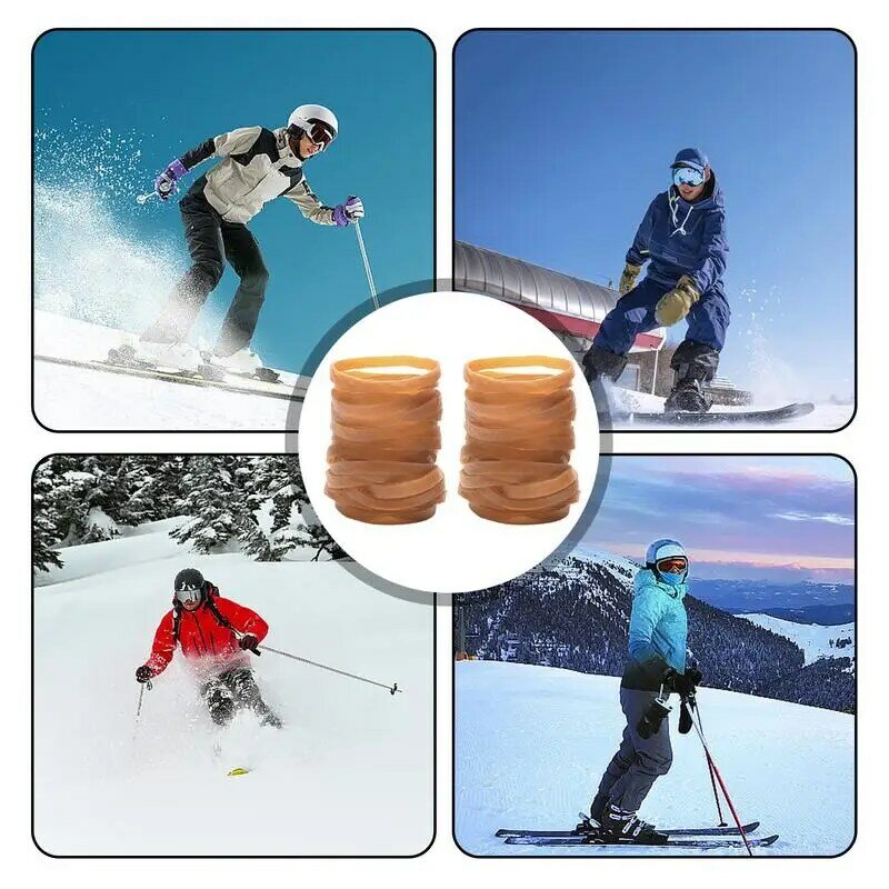 Bandas de freno de Snowboard, retenedores de banda de freno, correa elástica, suministros de esquí y equipo de esquí, encuadernación de esquí para exteriores