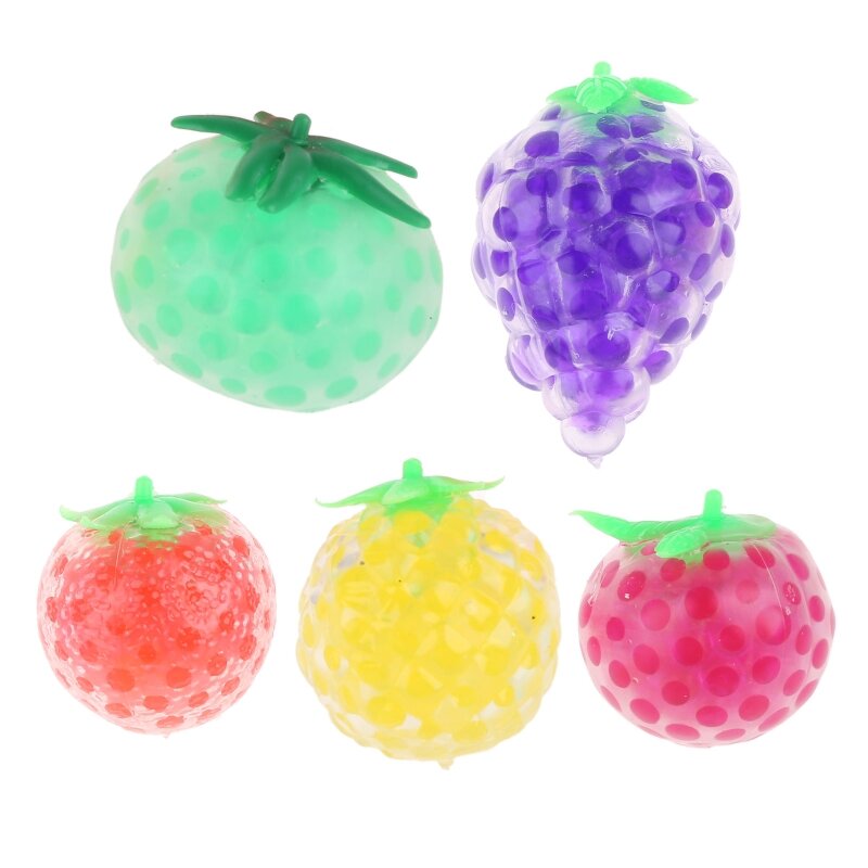 Strawberry Vent Toy, Anxiety Stress Reliever Squeeze Balls, Multicolor Squishy Toy for Vent Kneading