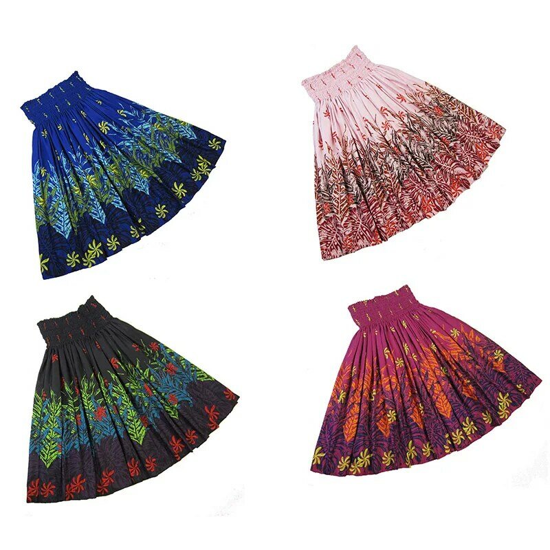 2024 Summer Hawaii Hula Dance Single Pa'u Skirt Floral Print Women Wear Paw Skirt Party Decoration Fashion Performace Dress