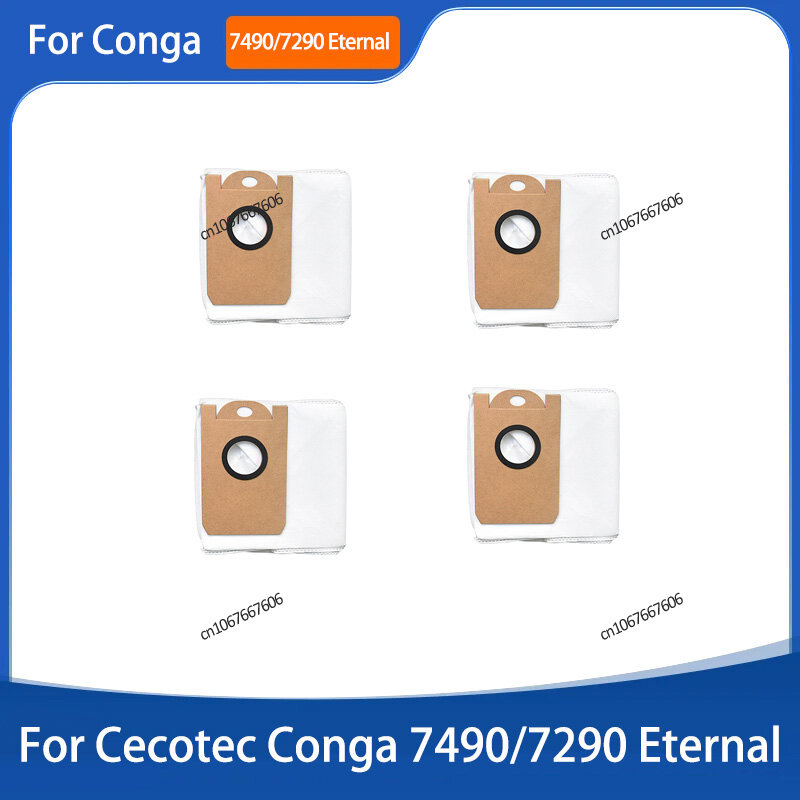 Cecotec Conga 7490/7290 이터널 홈 제네시스 X-Treme 먼지 봉투 자루, 로봇 진공 예비 부품 액세서리