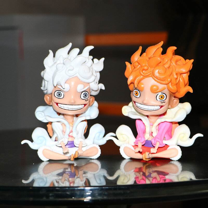 Figur aksi Luffy Sun God Luffy, figur aksi tokoh Anime versi Nika Q, koleksi Model mainan boneka hadiah 12cm