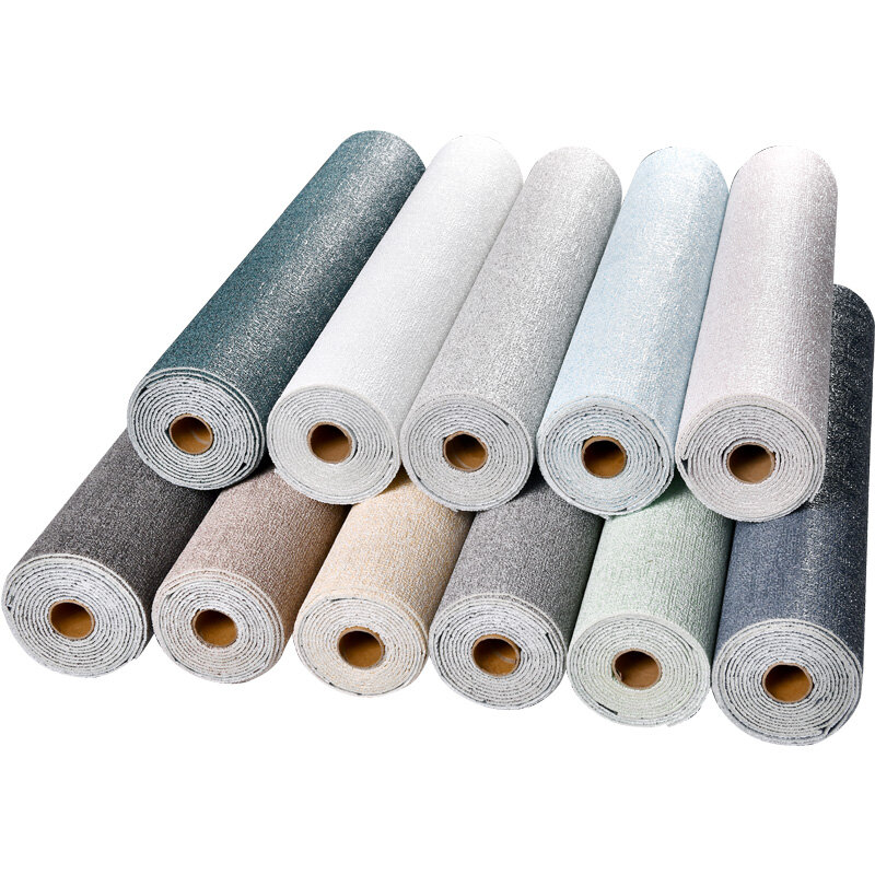 Papel tapiz autoadhesivo impermeable y a prueba de humedad, pegatinas de pared granulares convexas y convexas, papel tapiz de lino sólido, 50cm x 2,8 cm