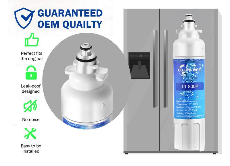 REPUESTO LT800P para filtro de agua de refrigerador, para Kenmore Elite 9490, LG ADQ73613401, ADQ73613402, ADQ736134 469490 LSXS26326S