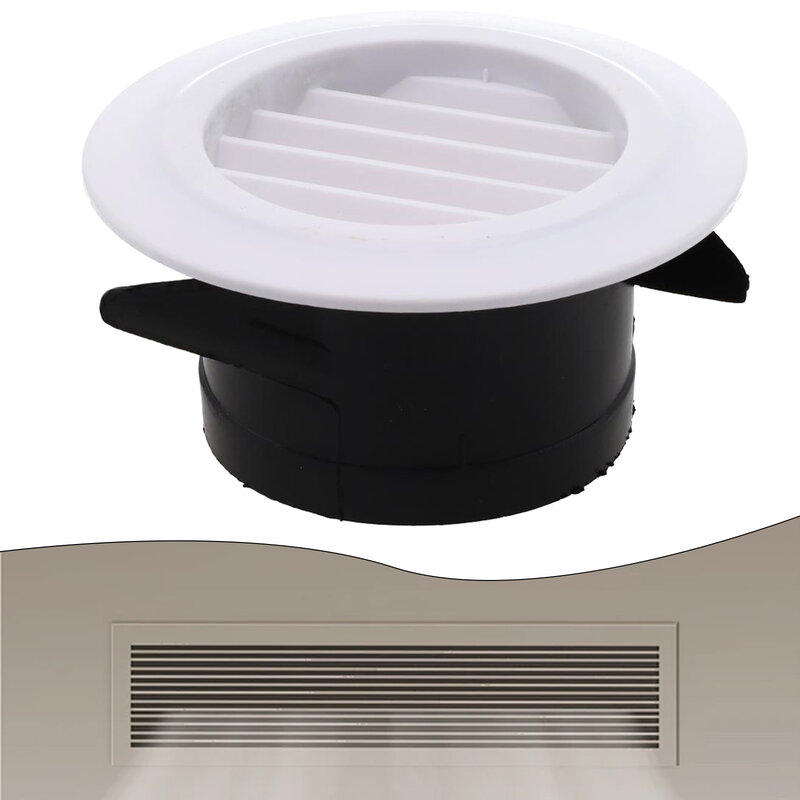 Panel And Black Air Duct Duct Vents Round Duct Vents Inclined Blades Interior ABS Grille Personalized Airflow Prevent Damage