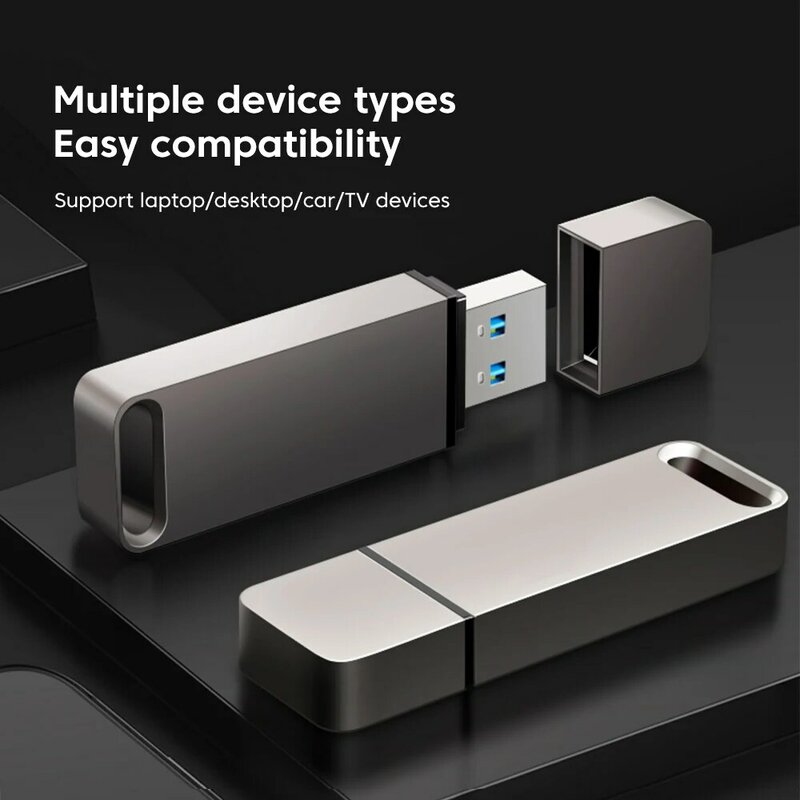 Impermeável Mini Memory Stick para Telemóveis e Computadores, USB 3.1 Flash Drive, Portátil, 2TB, 1TB, 512GB