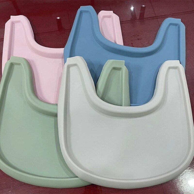Non Slip High Chair Tray Silicone Mat Hassle Free Feeding Solution Protective Cushion Pad Solid for Stokke High Chairs