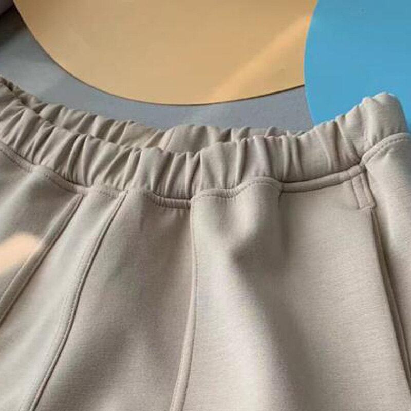 Bermudas de dardos delanteros con bolsillos laterales para Mujer, pantalones cortos Vintage de cintura media con cremallera