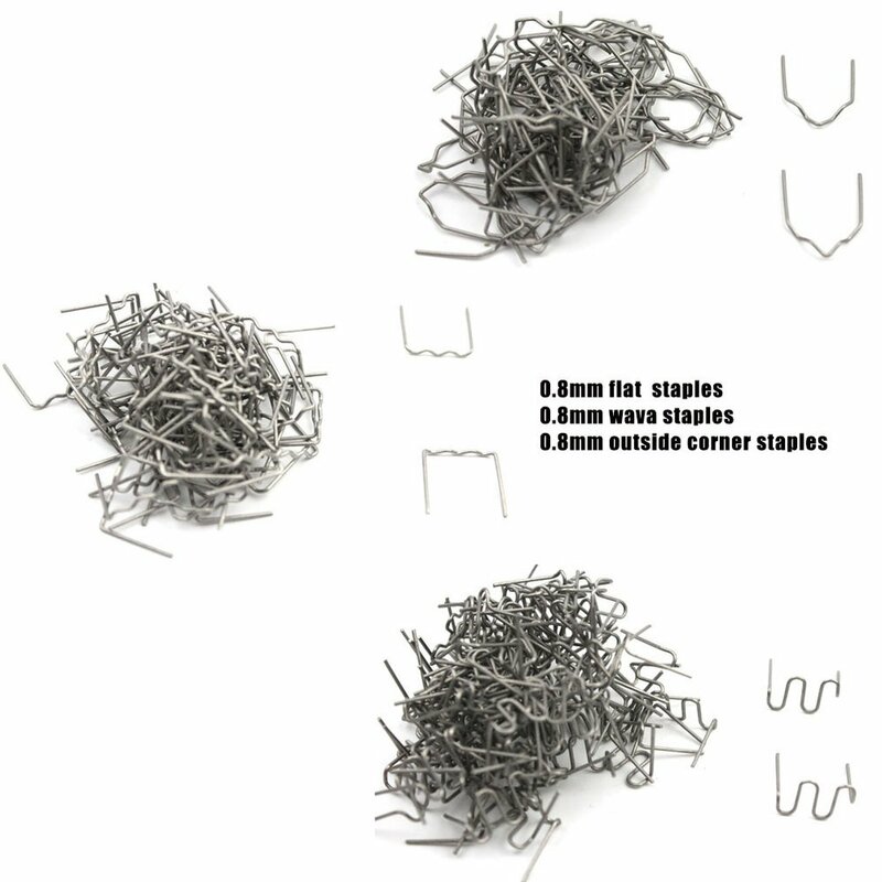 6 Models Of 600pcs Silver Stainless Steel 304 Solder Wire For Car Bumper Repair Plastic Welding Hot Stapler Tools