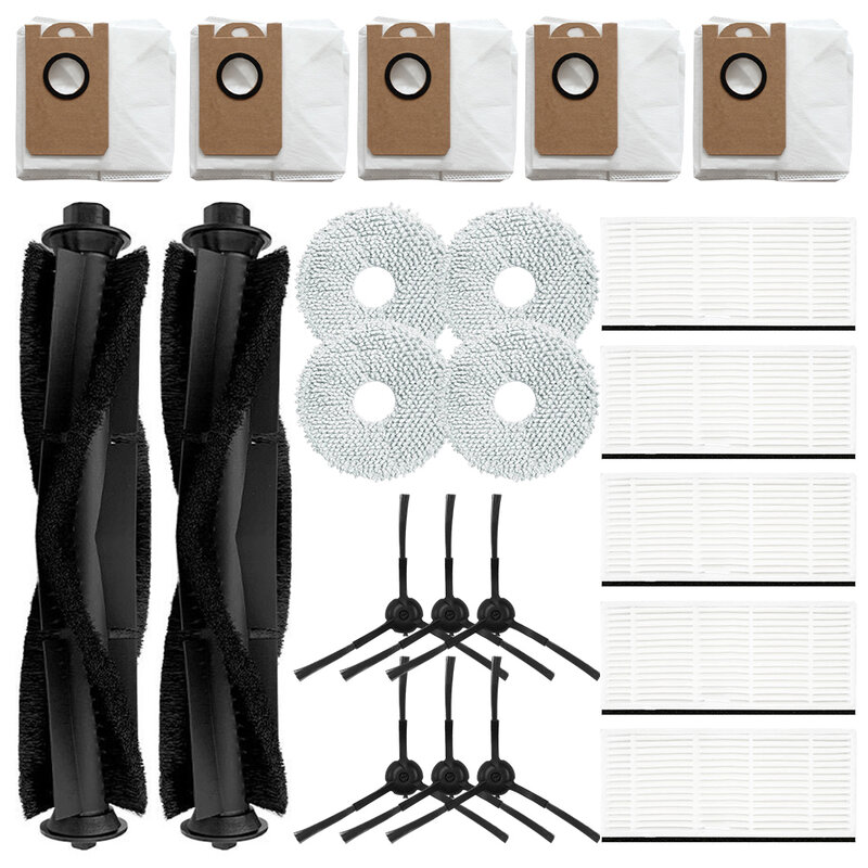 Kit de accesorios para barredora, cepillo de rodillo lateral, filtros, paño de mopa para Proscenic M9, Robot aspirador, herramientas eléctricas de limpieza del hogar