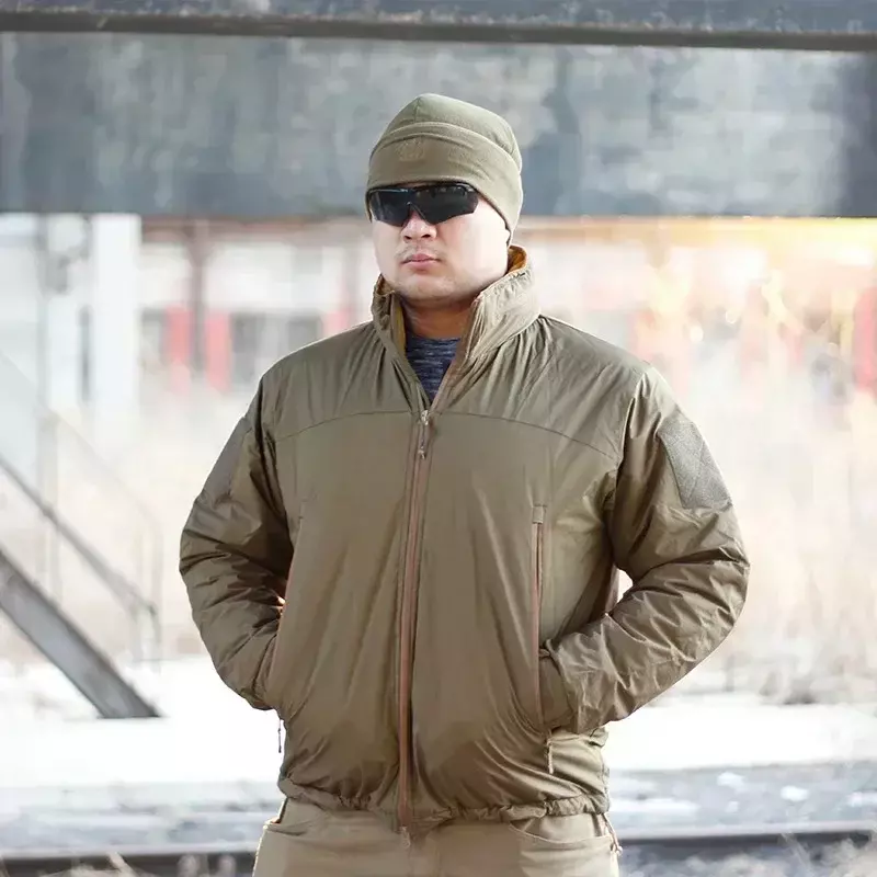 Jaqueta tática militar impermeável masculina, quebra-vento quente de inverno, caça, caminhadas, casaco de parkas do exército, nível 7