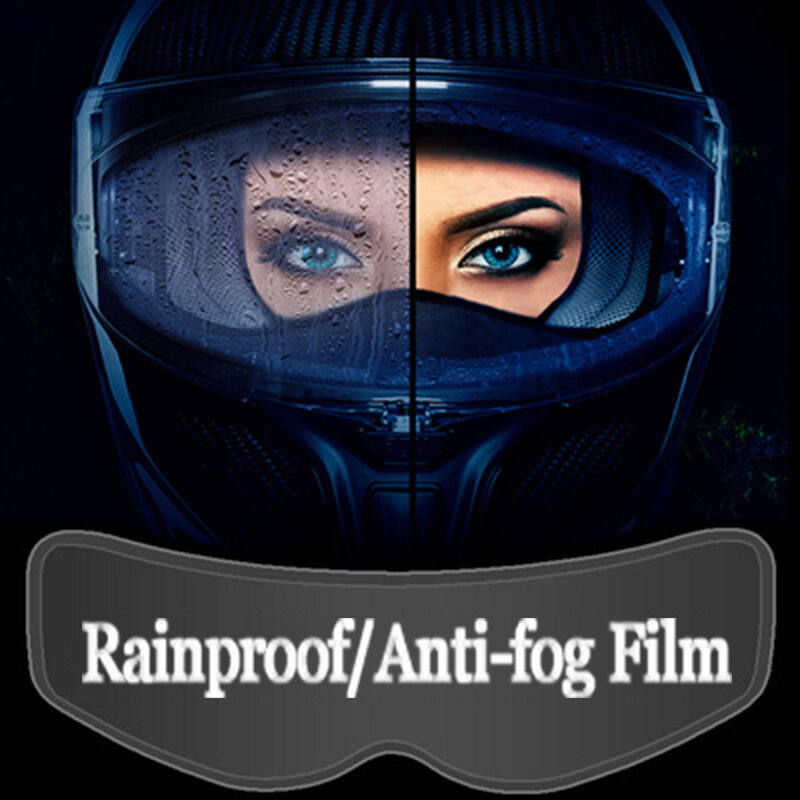 Film anti-buée pour casque de moto, visière anti-pluie, membrane universelle, lunettes de vélo électrique, étanche