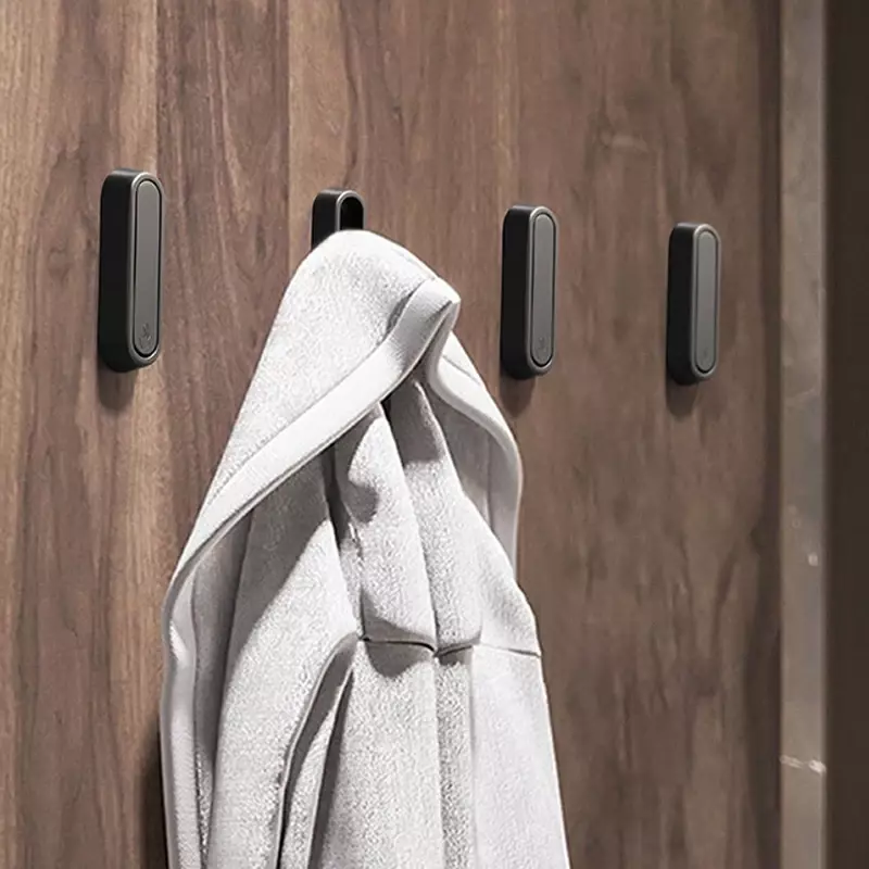 1 Stück faltbarer Wand haken versteckte Robe Handtuch Kleider haken Edelstahl Haken für zu Hause Küche Bad mattschwarz Handtuch halter