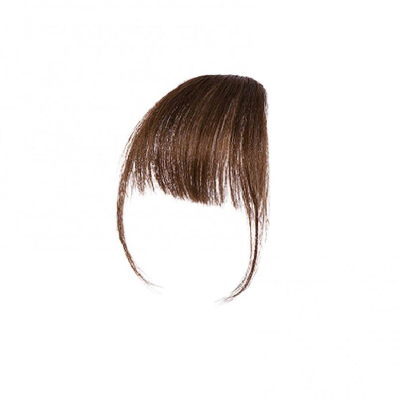 Alat penata rambut poni palsu, jepit rambut palsu, poni palsu alami, ekstensi rambut palsu wanita