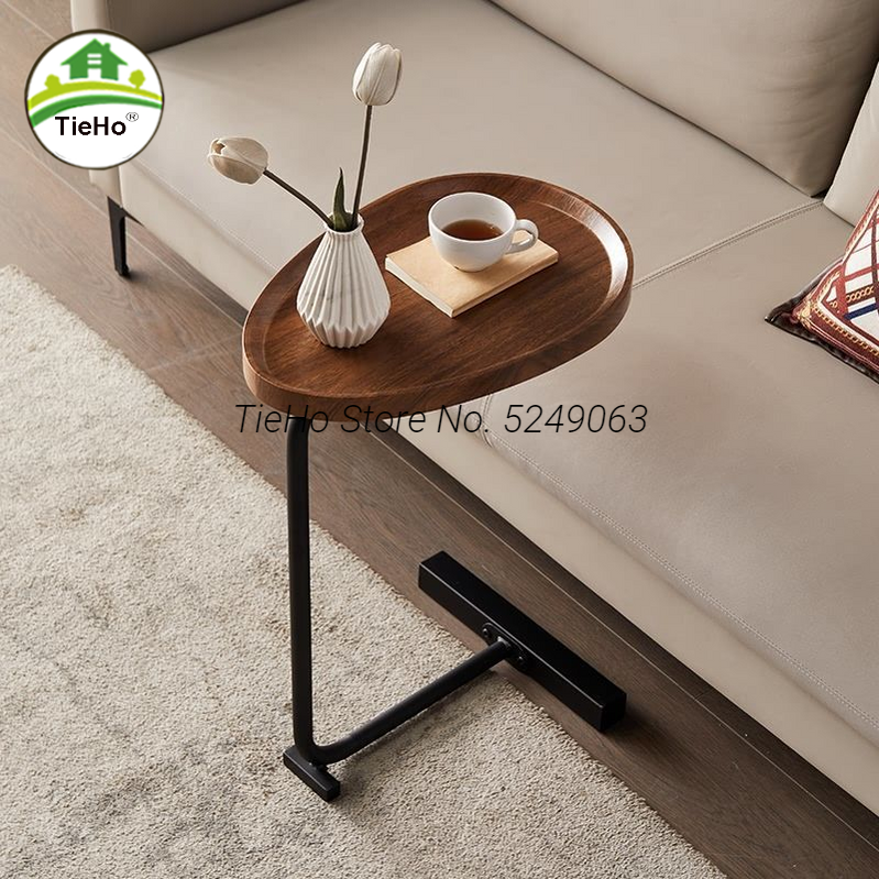Semplice tavolo ad angolo in metallo divano di lusso tavolino da comodino mobile nordico piccolo appartamento tavolino soggiorno casa