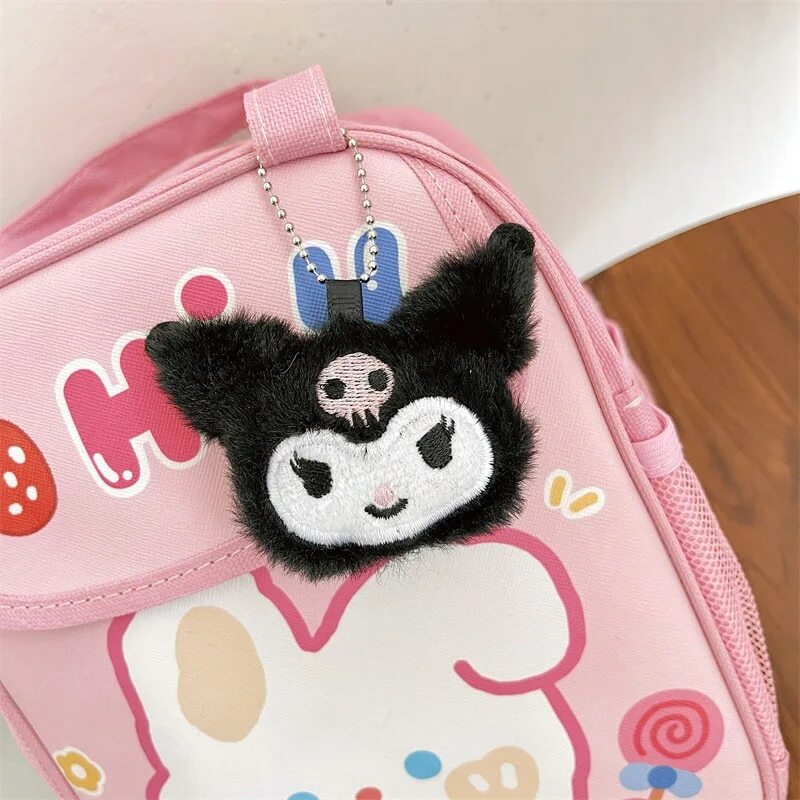 Sanrio Hello Kitty Stuff peluche portachiavi My Melody Kuromi Cinnamoroll accessori Anime carino borsa ciondolo ragazza ciondolo giocattolo regalo