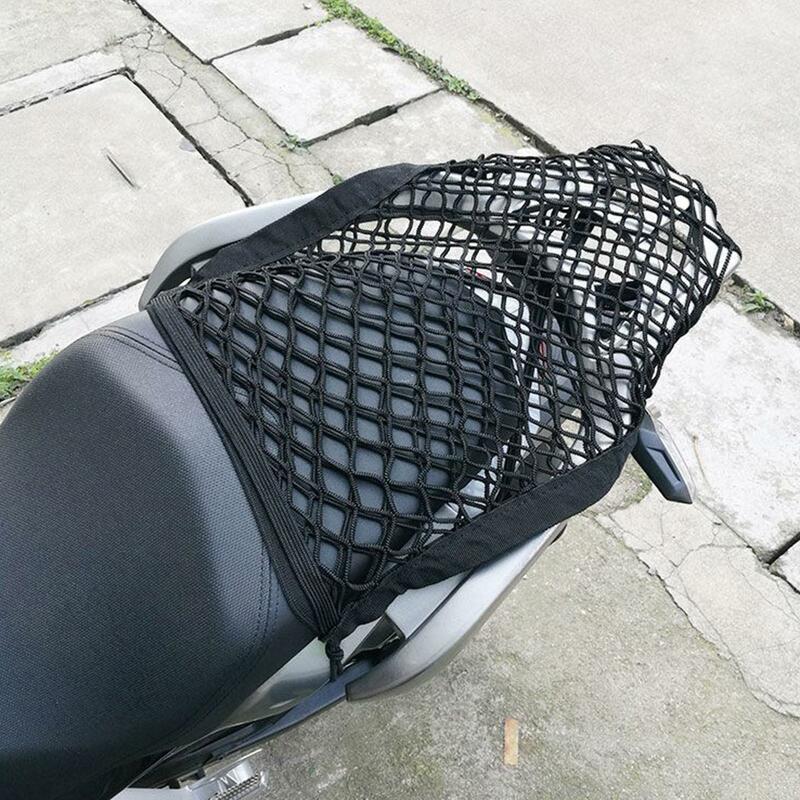 Tas Bagasi Penyimpanan Helm Sepeda Motor Bagasi Net Hook Hold Bag Kargo Sepeda Skuter Mesh Tangki Bahan Bakar Bagasi Equipaje