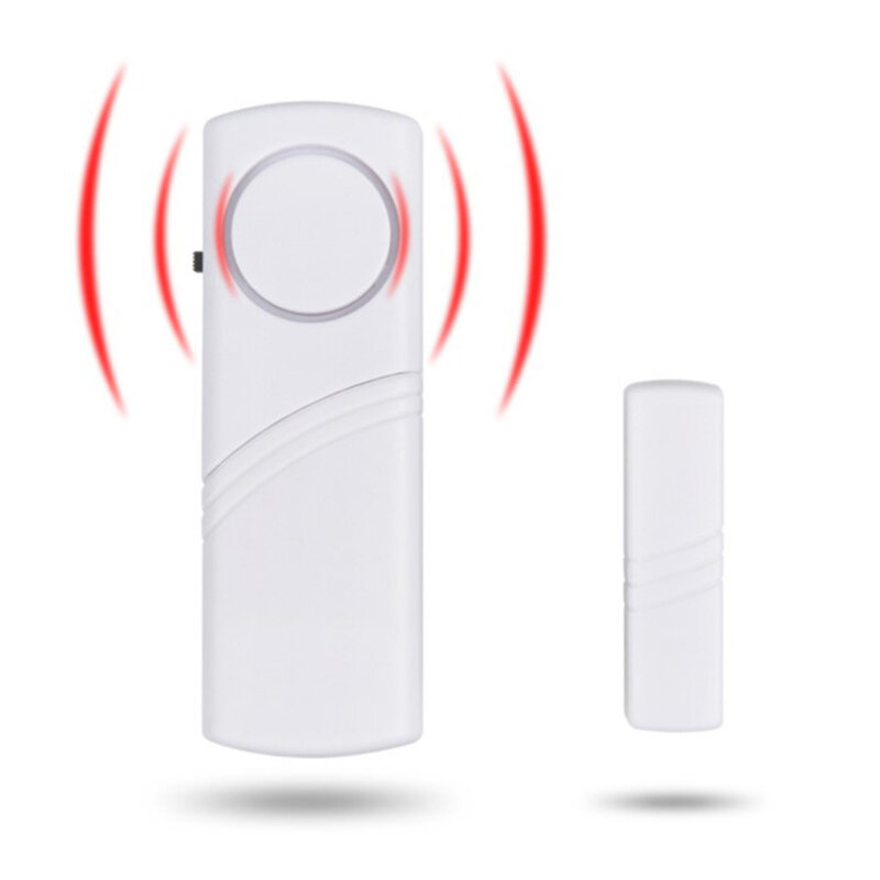 Alarm maling Sensor pintu independen detektor Alarm jendela celah magnetik tertutup terbuka sistem Alarm nirkabel perlindungan keamanan